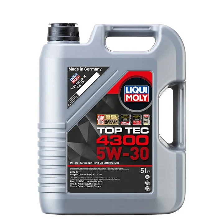 Aceite LIQUI MOLY 5w30 TOP TEC 4300 (5 LITROS)